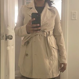Khaki Trench Coat (Size xs)